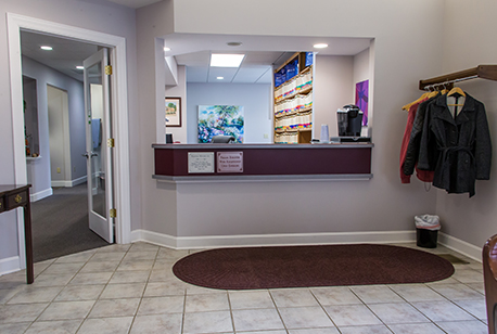 Loveland Ohio dental office reception desk