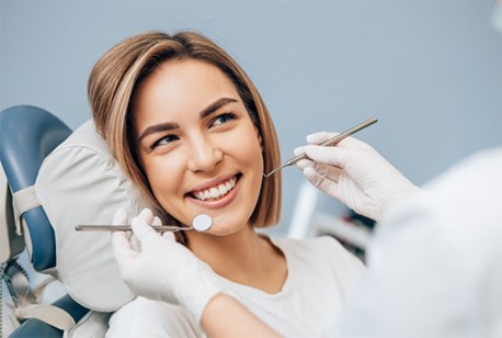 a patient undergoing dental implant care in Loveland