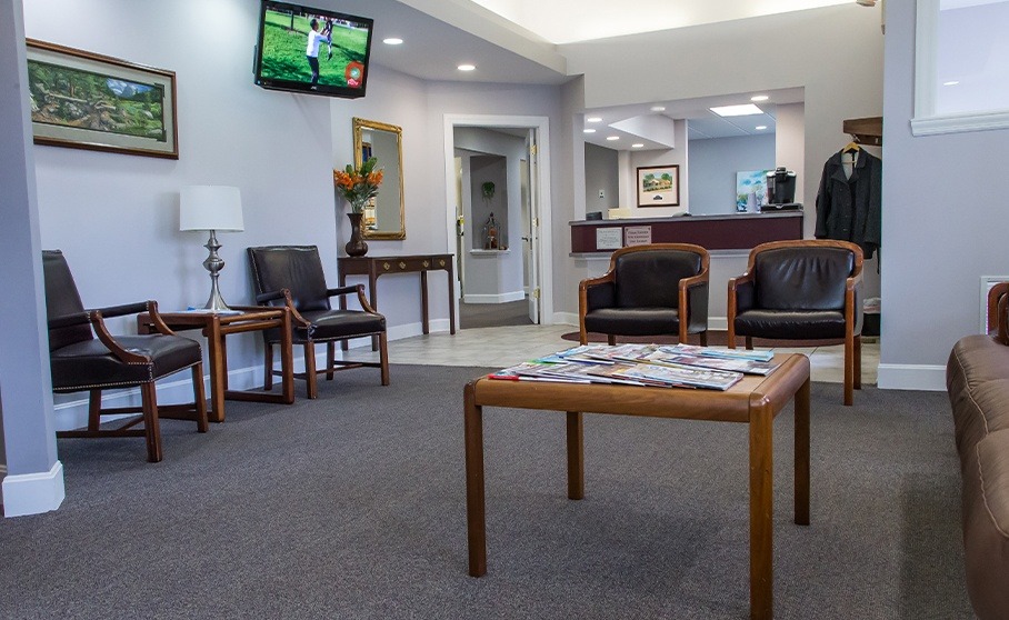 Dental office waiting room