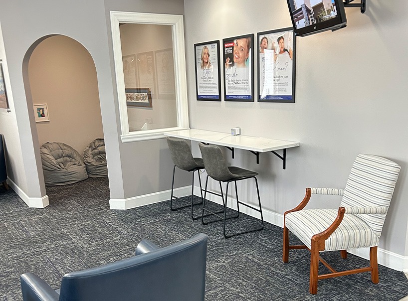 Dental office waiting room