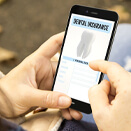 Person using phone to look up information about dental insurance